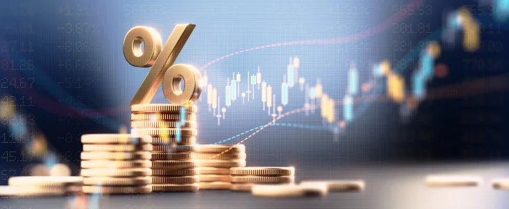 Interest loans next to graph